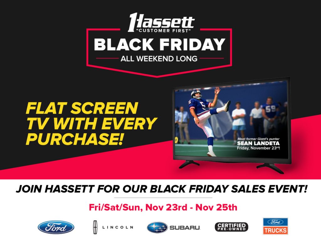 HASSET BLACK FRIDAY - FLAT SCREEN TV WITH EVERY PURCHASE