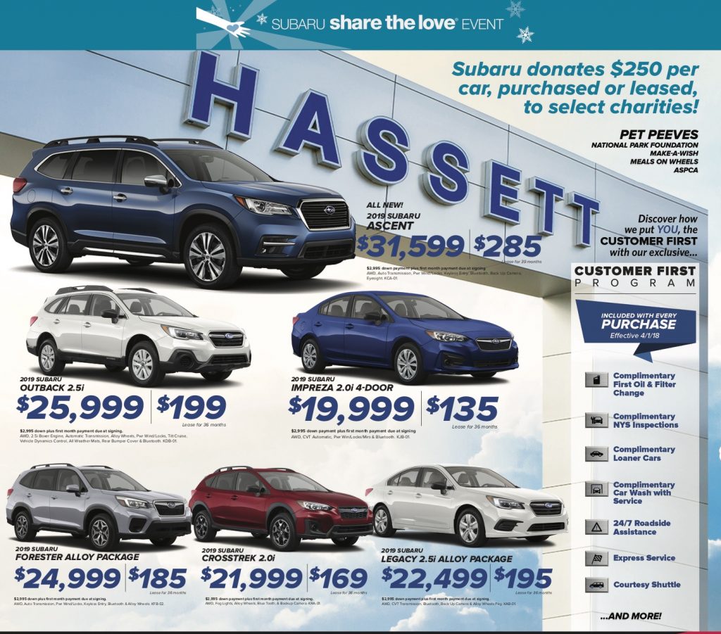 hassett subaru deals - november